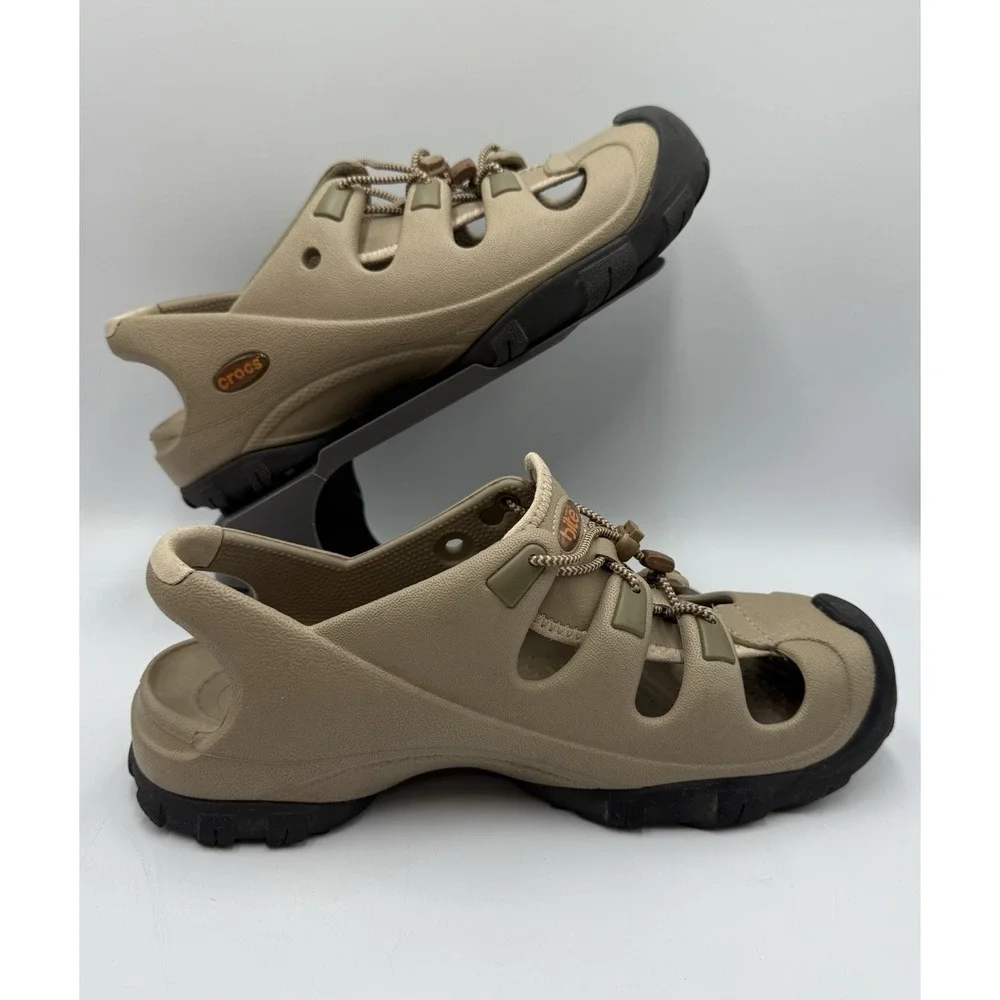Crocs Bite  Sandals Beige-Taupe Outdoor Hiking Collection Trailbreaker Sz M9 W11